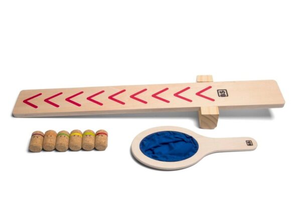 Lanceer de Ninja's -2 BS Toys Lanceer de Ninja’s – Houten Actiespel 4+ voor binnen en buiten