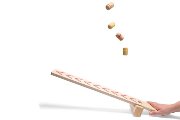 Lanceer de Ninja's -4 BS Toys Lanceer de Ninja’s – Houten Actiespel 4+ voor binnen en buiten