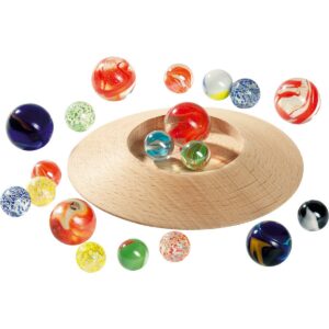 Goki - Knikkerspel van hout met 31 knikkers