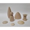 Houten schijfje dia: 20mm open end materiaal