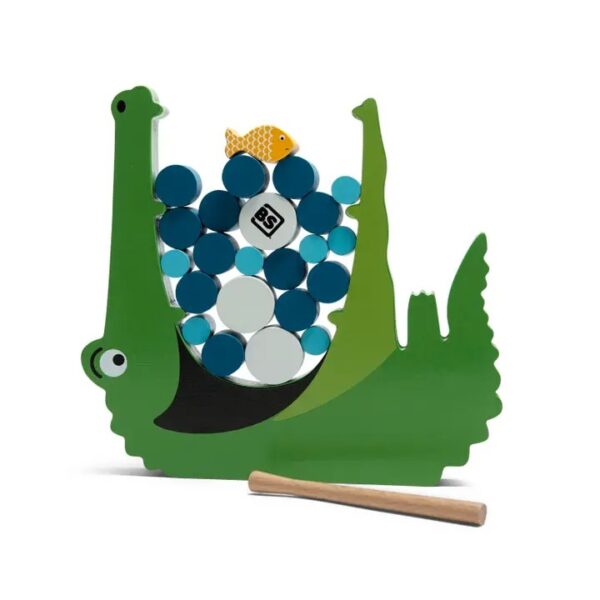 Krokodil hout BS Toys Balansspel – De Hongerige Krokodil