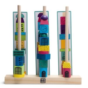 BS Toys Stapeltorens Hout – Educatief Stapelspel