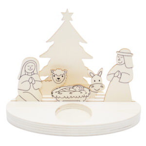 Eduplay Kerststalletje hout zelf te schilderen