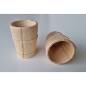 Beker met 2 ringen hoog  72mm hoog