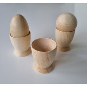 Houte Beker met voetje voor sensorische tafel