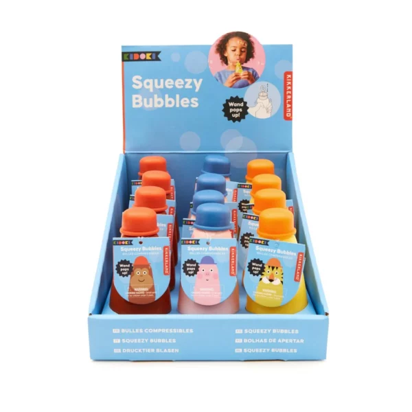 bellenblaas Kikkerland KIDOKI Squeezy Bubbles leeuwtje bellenblaas