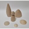 Houten Kegel beukenhout onbehandeld