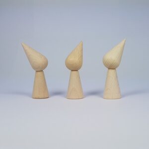 Kegelpoppetje peg doll - Puntmuts