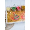 Leuk met letters houten vultray kerstbal