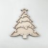 Leuk met letters houten vultray kerstboom