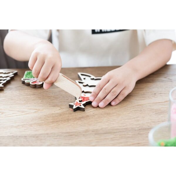 Leuk met letters houten vultray kerstboom