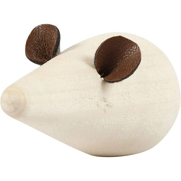 muis1 Houten muis (2 stuks)