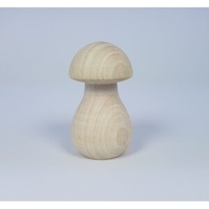 Paddenstoel hout - 67 x 35 mm - beukenhout gebleekt