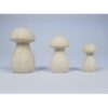 Paddenstoel hout - 67 x 35 mm - beukenhout gebleekt