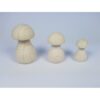 Paddenstoel hout - 67 x 35 mm - beukenhout gebleekt