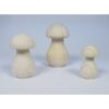 Paddenstoel hout - 67 x 35 mm - beukenhout gebleekt