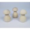 Paddenstoel hout - 67 x 35 mm - beukenhout gebleekt