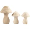 Houten Paddenstoelen (set 3 stuks)