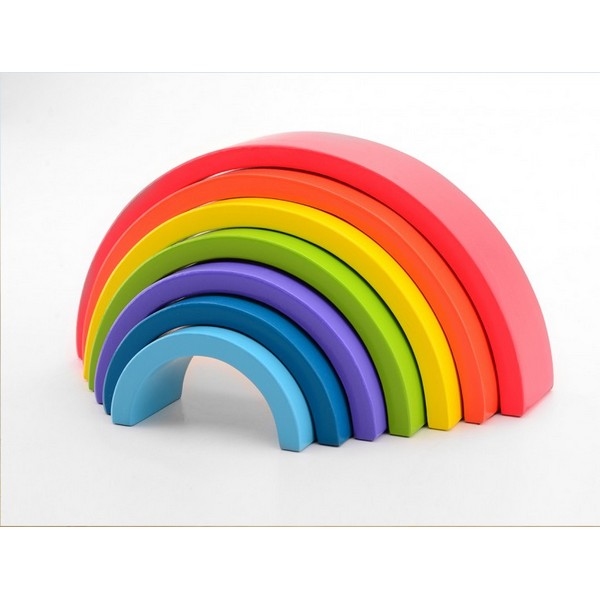 Regenboog Blokken Jouéco 7-delig