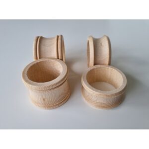 Houten servetring "smal" open end