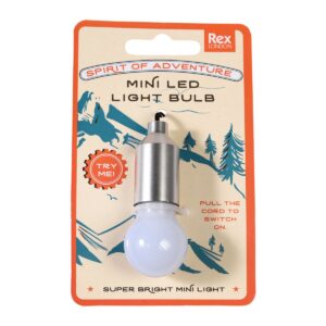 Rex London gloeilamp sleutelhanger zilver-rood-blauw Spirit of adventure