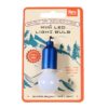 Rex London gloeilamp sleutelhanger zilver-rood-blauw Spirit of adventure