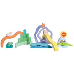 Hape Nature Scene Stacking Blocks - natuurtafereel stapelblokken