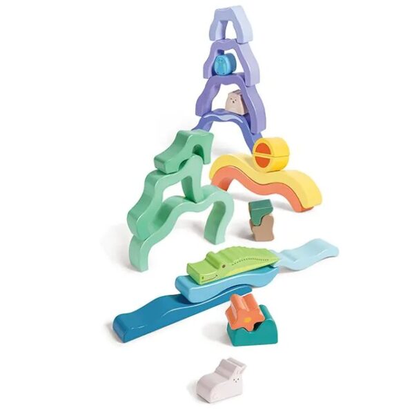 stockingblocks4 Hape Nature Scene Stacking Blocks - natuurtafereel stapelblokken