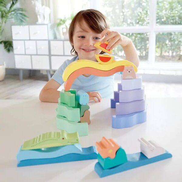 stockingblocks6 Hape Nature Scene Stacking Blocks - natuurtafereel stapelblokken