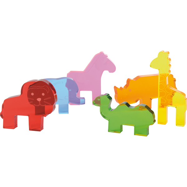 3e1ca442-963d-11ed-8819-000c2973fe14 Eduplay Transparante wilde dieren set 6 stuks