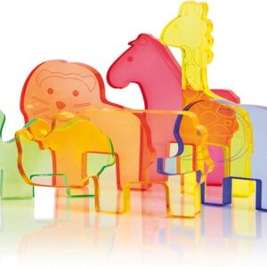 Eduplay Transparante wilde dieren set  6 stuks