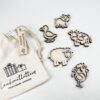 Leuk met letters Kleine vultrays boerderijdieren