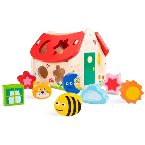 vormenhuis2 New Classic Toys houten vormenhuis