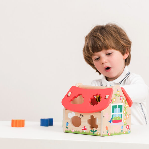 vormenhuis4 New Classic Toys houten vormenhuis