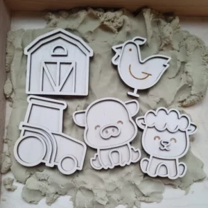 Kiddi mini vulvormen vultray set boerderij