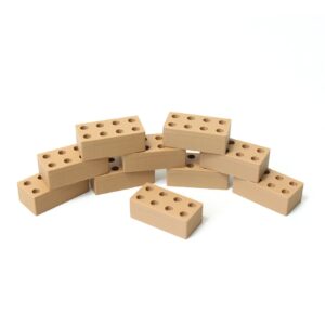 Kids Kabinet Bouwstenen - 10 stuks donkere kleur