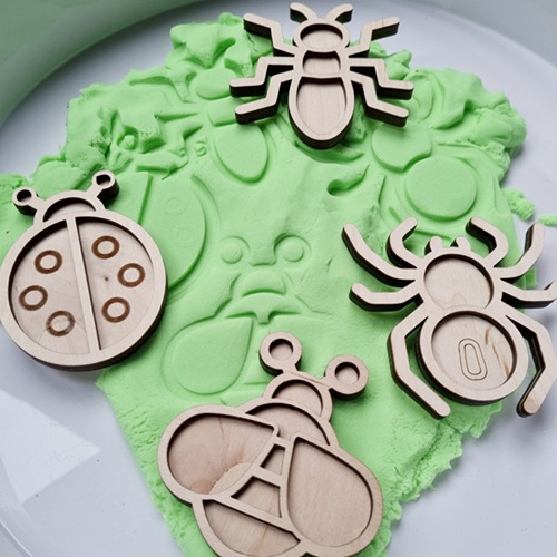 kriebelb-stempel Kiddi - Mini vulvormen - Speel Tray Mini set insecten
