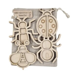 Kiddi - Mini vulvormen - Speel Tray Mini  set insecten