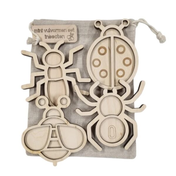 kriebelbeestjes Kiddi - Mini vulvormen - Speel Tray Mini set insecten