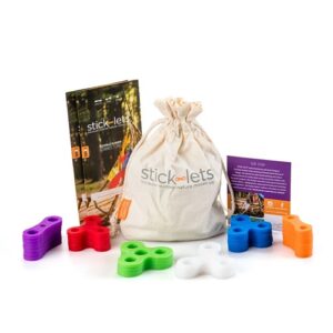 Stick-lets Buurtpakket Kit 36 stuks voor het bouwen van hutten, tenten, geometrie