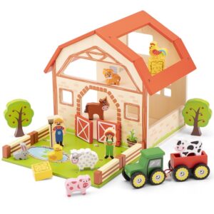 New Classic Toys Wooden Toy Farm Playset Boerderij set