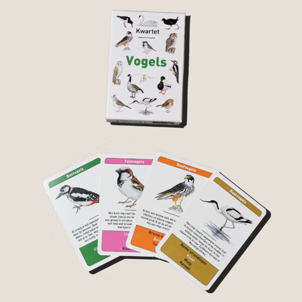KwartetspelVogels-webshop-JDR-scaled Tringa Paintings Kwartet “Vogels” - Jasper de Ruiter