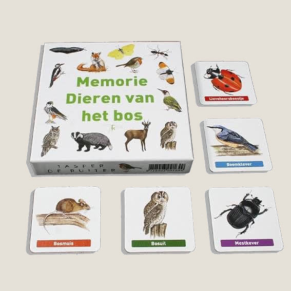 MemorieDiereninhetbos-webshop-JDR Tringa Paintings Memorie dieren in het bos - Jasper de Ruiter