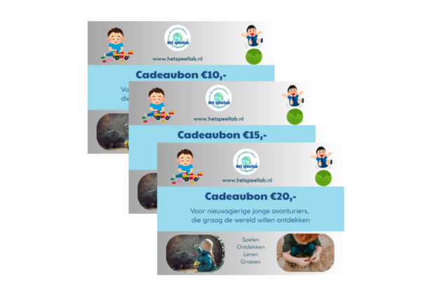 Het Speellab Cadeaubon 10,- (digitaal)