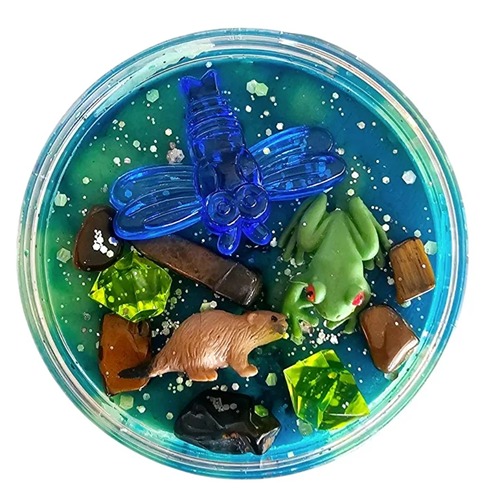 Rivier Creatief spelen met SensoryFun sensory dough – rivier van speelklei en materialen