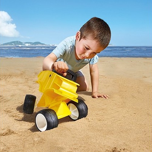Dump Truck Geel – Hape Kiepwagen | Stevig Speelgoed voor Buiten en Binnen