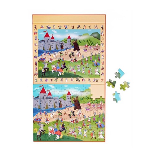 Scratch Europe 2 in 1 Magnetische Puzzel – Discovery Game Ridders | Speurtocht in het Ridderrijk