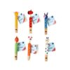 duurzame houten muziekinstrumenten – 6 fluiten met dierendesigns