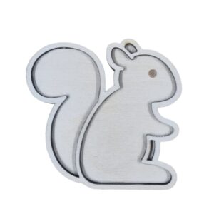 houten vulvorm eekhoorn, voor sensorische tafel