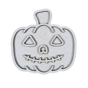 Houten vulvorm pompoen, herfst voor in de sensory playtray